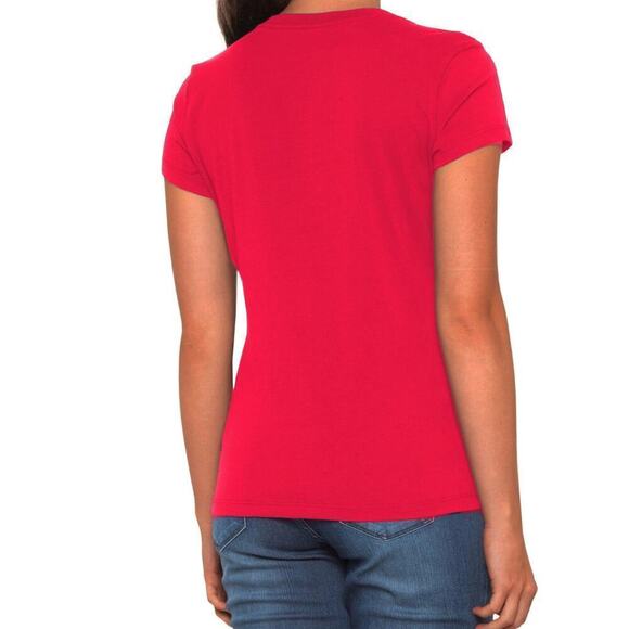 NWT True Religion Logo Graphic Print Deep V-Neck Slim Fit T-Shirt Top - Picture 2 of 5